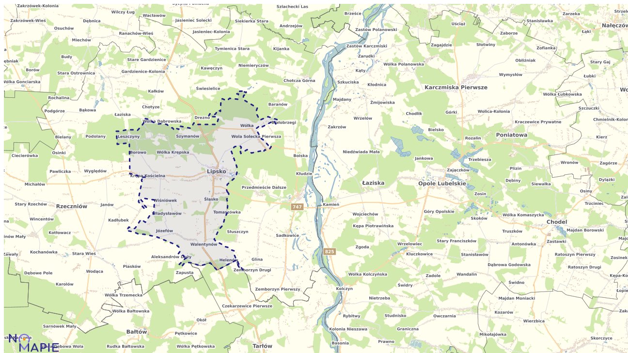 Mapa wyborów do sejmu Lipsko
